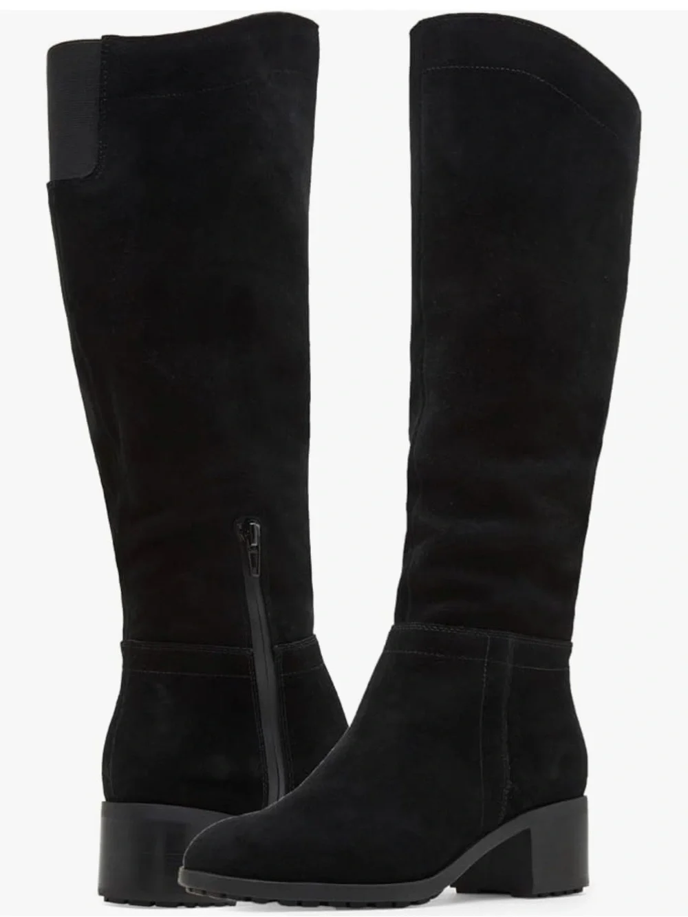 Blondo Tatiana Waterproof Black Leather Suede Knee-High Boots - Women's NWT 11M